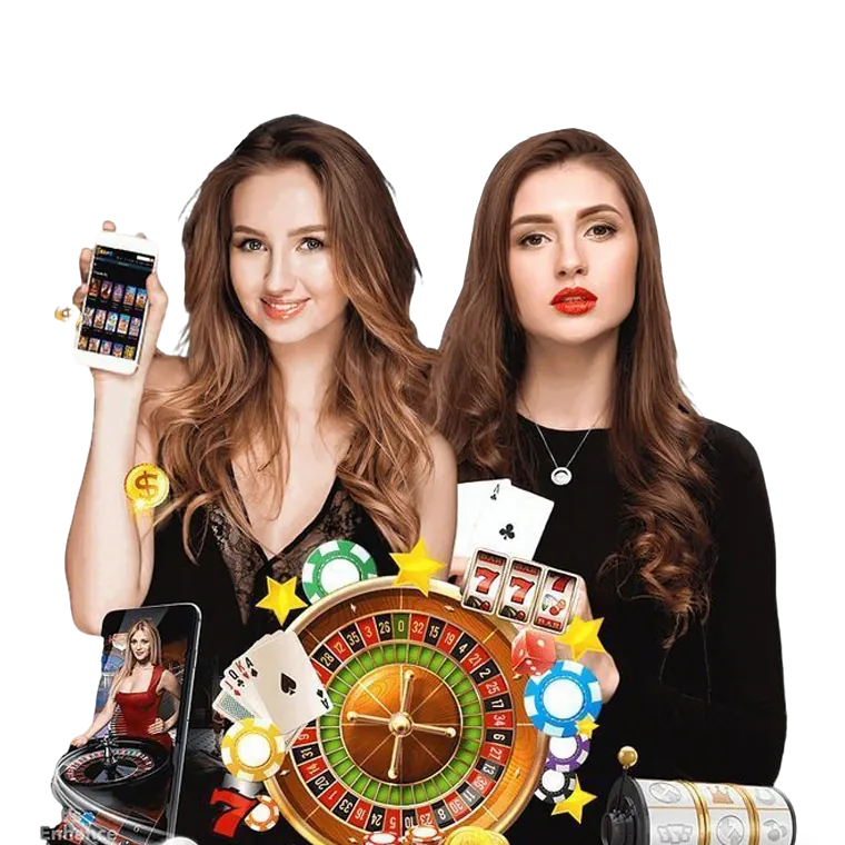 Diverse game selection icon with slot reels, casino chips, and sports ball